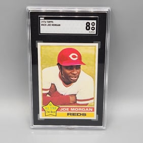 1976 Topps Joe Morgan #420 SGC 8 HOF - Tough Grade