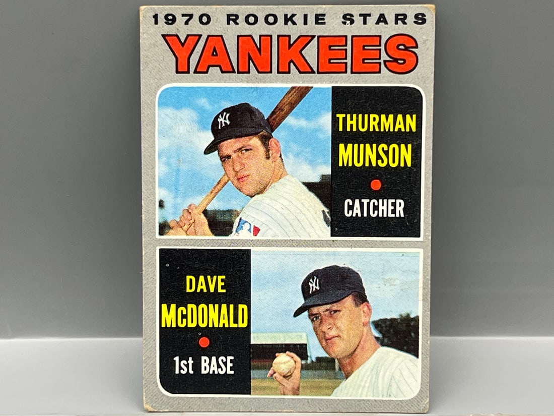 1970 Topps #189 Thurman Munson Rookie - Yankees Rookie: 1970 Topps #189 Thurman Munson Rookie - Yankees Rookie