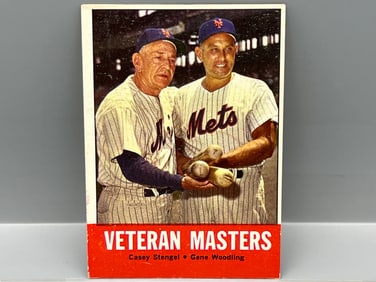 1963 Topps Veteran Masters Casey Stengel/Gene Woodling #43