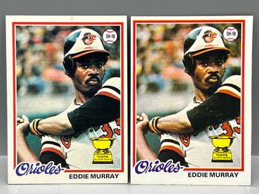 Lot Of (2) 1978 Topps #36 Eddie Murray Rookies