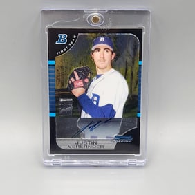 2005 Bowman Chrome Justin Verlander Rookie  Auto - Future HOF