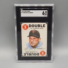 1968 Topps Game Harmon Killebrew #5 SGC 6 HOF