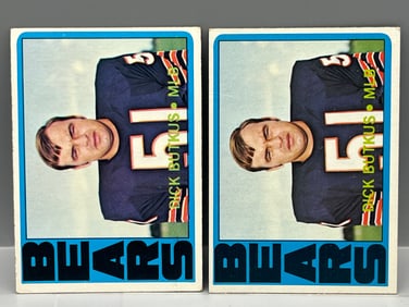 Lot Of (2) 1972 Topps #170 Dick Butkus (HOF) - Bears