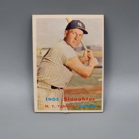 1957 Topps Enos Slaughter #215 HOF
