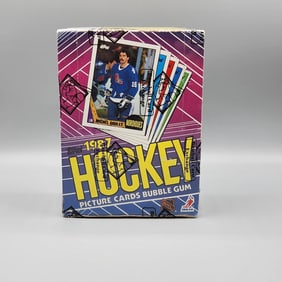 1987-88 Topps Hockey Wax Box BBCE Wrapped