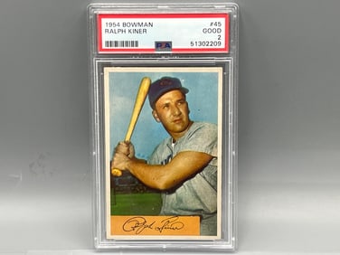 1954 Bowman Ralph Kiner #45 PSA 2