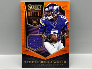 2014 Panini Select Teddy Bridgewater Orange Rookies Jersey Relic #/99