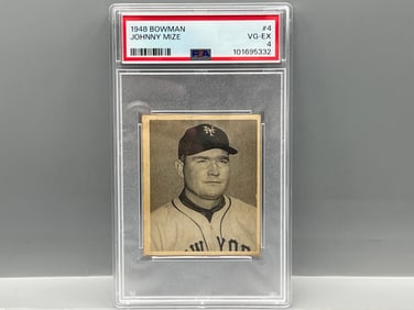 1948 Bowman Johnny Mize RC #4 PSA VG-EX 4
