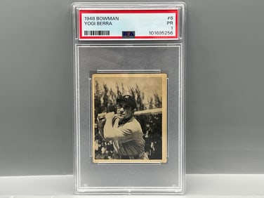 1948 Bowman Yogi Berra RC #6 PSA PR 1