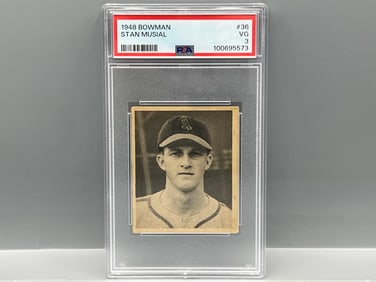 1948 Bowman Stan Musial RC #36 PSA VG 3