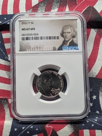 2022-P Jefferson Nickel MS 67 6FS By NGC