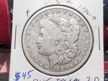 1886-O Silver Morgan Dollar - New Orleans Mint!
