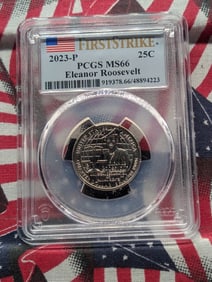 2023-P Eleanor Roosevelt Washington Quarter, PCGS MS66