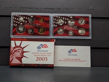 2005-S U.S. Mint Silver Proof Set In OGP With COA