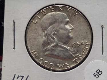 1954 P Franklin Half Dollar