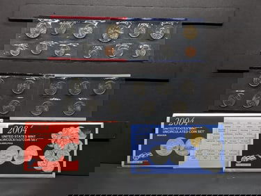 2004 P&D U.S. Uncirculated Coin Set In OGP