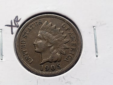 1905 Indian Head Cent - Strong Liberty w/One Diamond