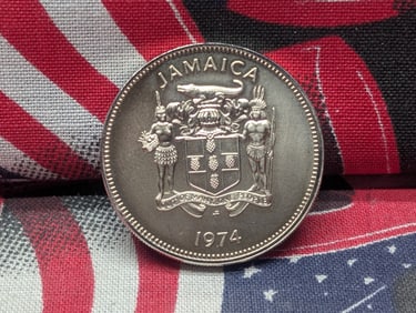 1974 Jamaican Proof 20 Cent coin
