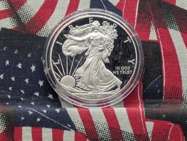 2014-W  American Silver Eagle .999 Fine Silver One Troy Ounce MS in Capsule