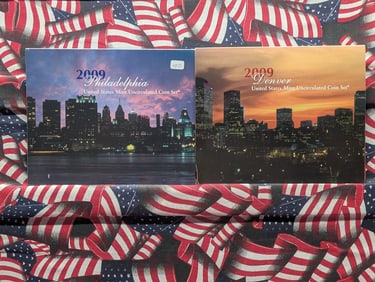 2009 P&D Uncirculated Sets In OGP w/COAs - (36 Coins Total)!