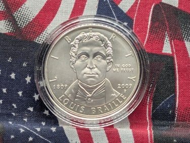 2009-P Braille Silver Dollar UNC