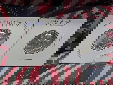 1961-D and 1964-P Quarter High Grade