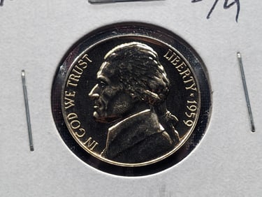 1959-P Jefferson Nickel BU From Mint Set