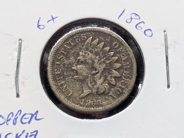 1860 CN Indian Head Cent -  Pre Civil War!