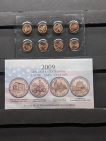 2009 P&D Lincoln Bicentennial Uncirculated Cent Set In OGP