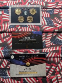 2021-S American Innovation $1 Coin Reverse Proof Set In OGP With COA