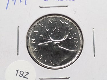 1977 Proof Canadian Quarter