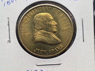 1797-1801 John Adams Commemorative Presidential Medallion