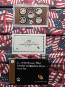 2012-S U.S. Mint America The Beautiful Quarters Proof Set In OGP With COA