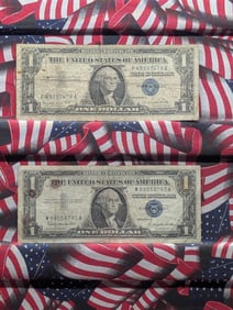 1957A & 1957B US $1 "Silver" Certificates