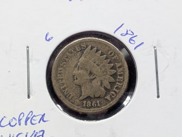 1861 CN Indian Head Cent -  Civil War Era!