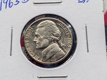1963-D Jefferson Nickel BU From Mint Set