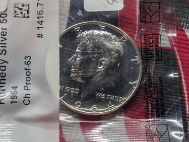1964 Kennedy Half Dollar - Proof - 90% Silver