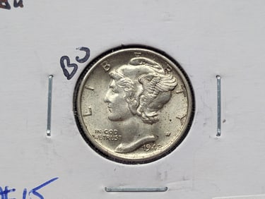 1942-S Silver Mercury Dime