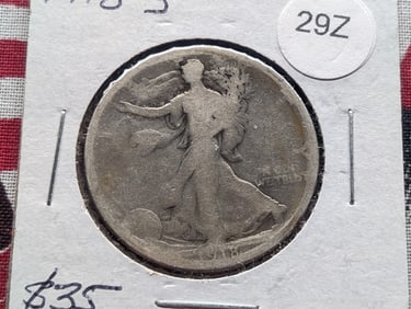 1918-S Walking Liberty Half Dollar, Scarce Date