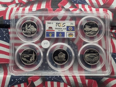 2005-S PR69 DCAM Clad State Quarters Set (Graded by PCGS)