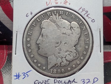 1896-O Silver Morgan Dollar - Better Date! - New Orleans Mint!