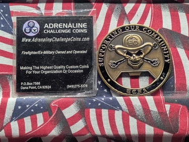 Adrenaline Challenge Coin - El Centro Firefighters Association Supporter
