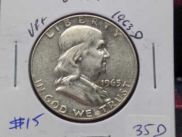 1963-D Silver Franklin Half Dollar