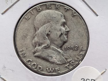 1952-S Franklin Half Dollar