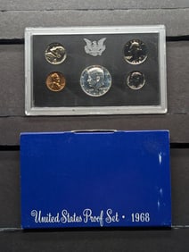 1968-S U.S. Proof Set In OGP inculdes the 40 % Silver Kennedy Half Dollar
