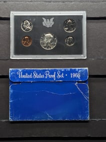 1969-S U.S. Proof Set In OGP inculdes the 40 % Silver Kennedy Half Dollar