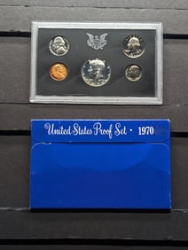 1970-S U.S. Proof Set In OGP inculdes the Rare Key Date 40 % Silver Kennedy Half Dollar