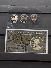 2023 P, D, & S Native American Dollar Collection, Maria Tallchief, In OGP