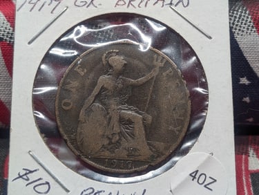 1917 Great Britain One Penny