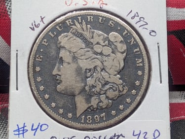 1897-O Silver Morgan Dollar - New Orleans Mint!